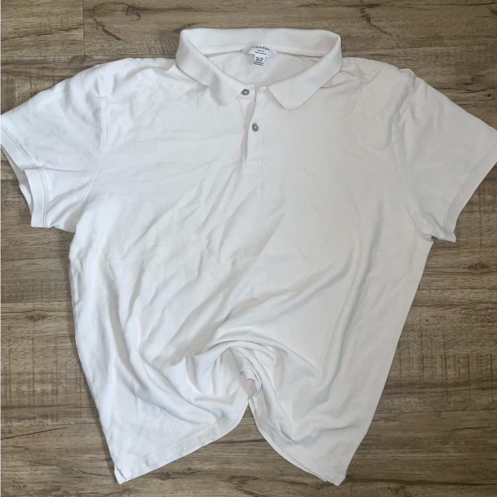 Calvin Klein Polo Men's XL White Shirt